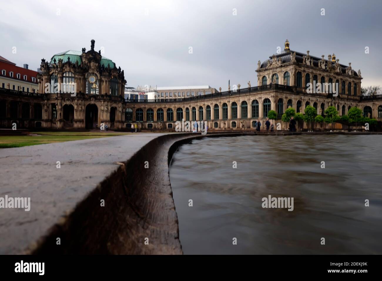 Famous Zwinger palace (Der Dresdner Zwinger) Art Gallery of Dresden, Saxony, Germany Stock Photo