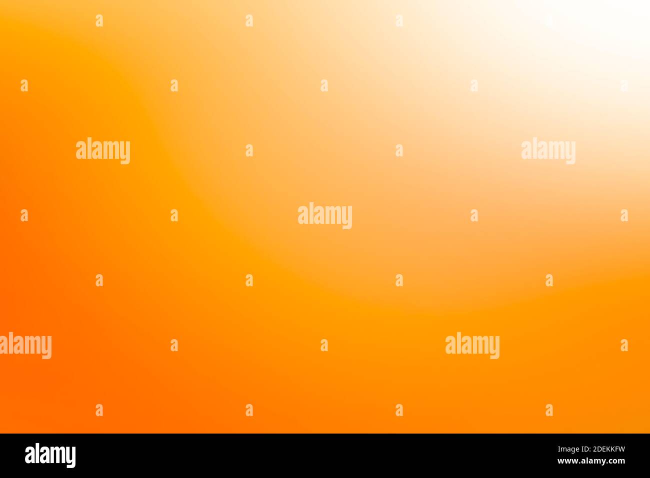 Simple smooth orange and white color gradient abstract background Stock
