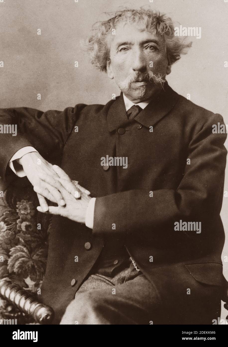 Portrait of Charles Garnier 1825-1898 Stock Photo