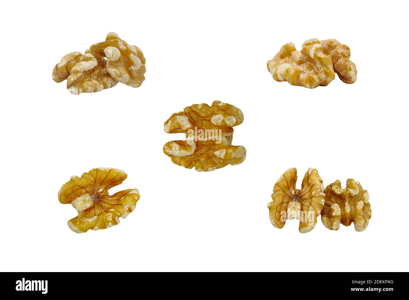 Walnuts isolated on white background Stock Photo