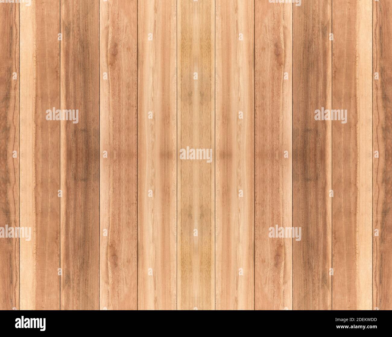 Wooden plank or board background with natural wood grain as part of wall or table top Stock Photo