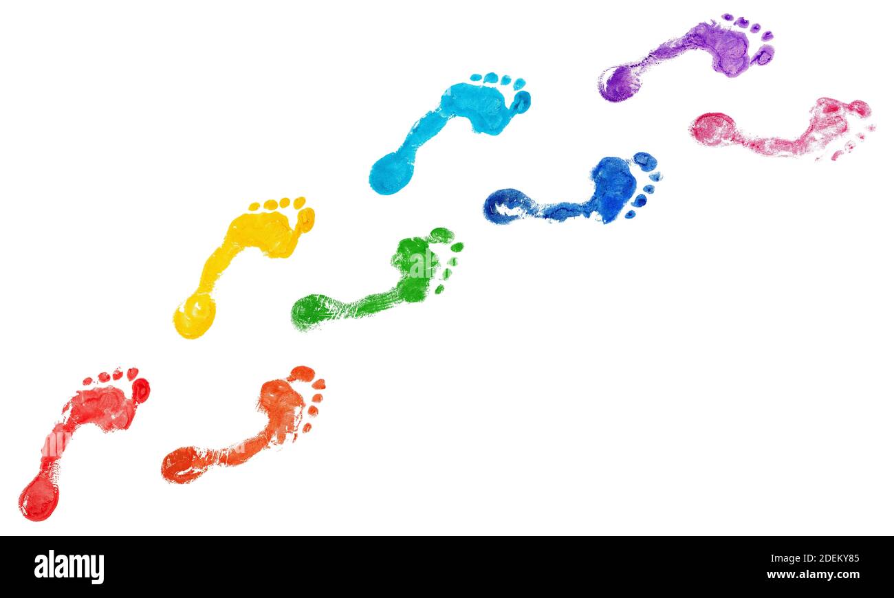 colourful-footsteps-clipart