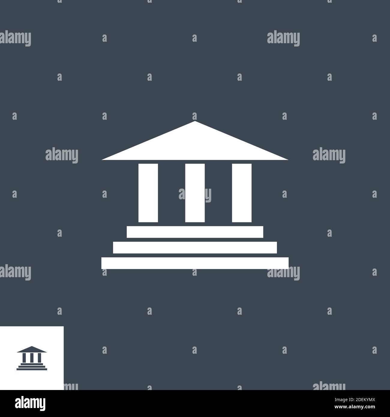 Bank Building related vector glyph icon Stock Vector Image & Art - Alamy