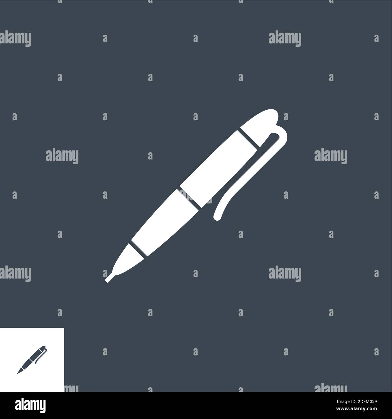 Pen related vector glyph icon Stock Vector Image & Art - Alamy