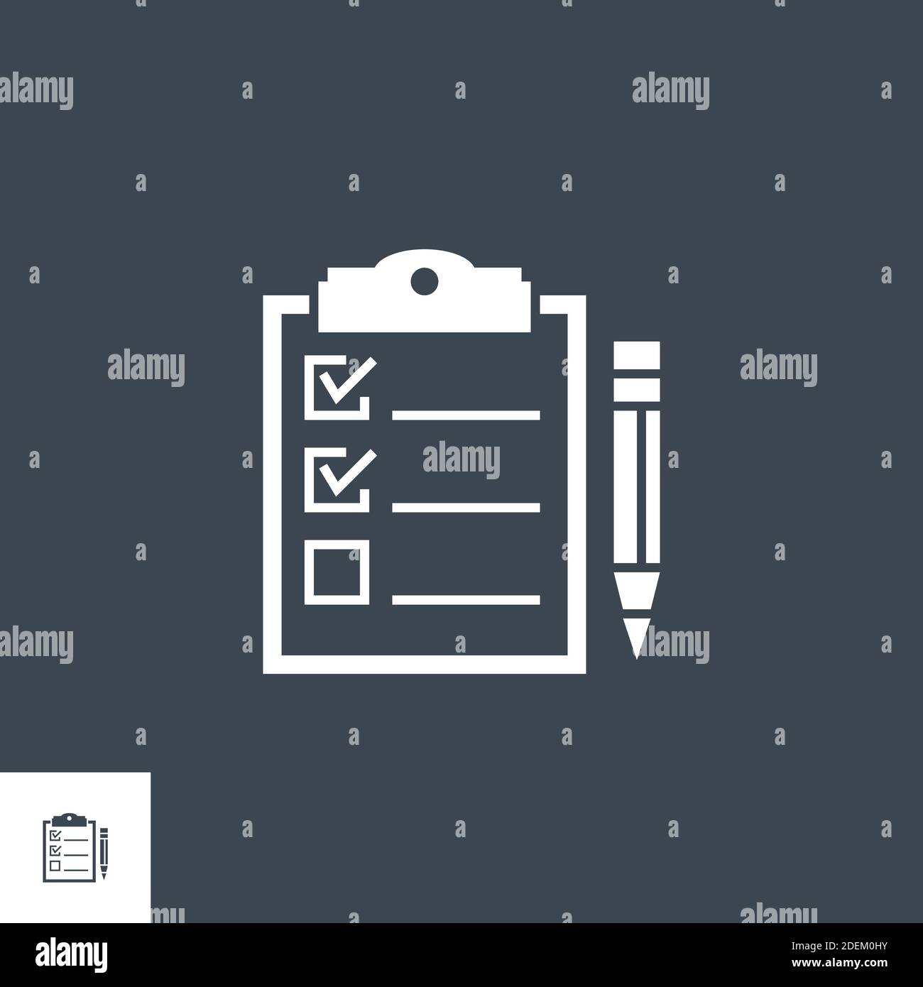 Planning related vector glyph icon. Stock Vector