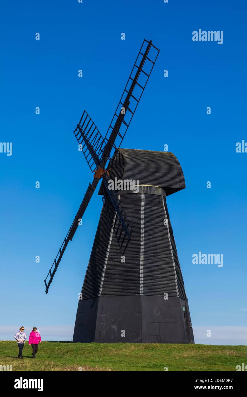 England, East Sussex, Brighton, Rottingdean, Rottingdean Windmill on Beacon Hill Stock Photo