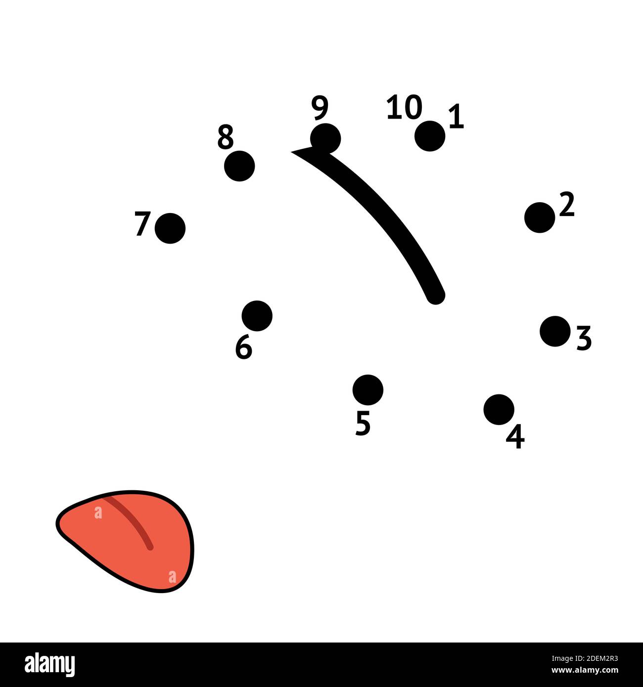 Dot To Dot Game For Kids Connect The Dots And Draw A Tongue Stock Vector Image Art Alamy Dot To Dot Game For Kids Connect The Dots And Draw A Tongue Stock Vector Image Art Alamy