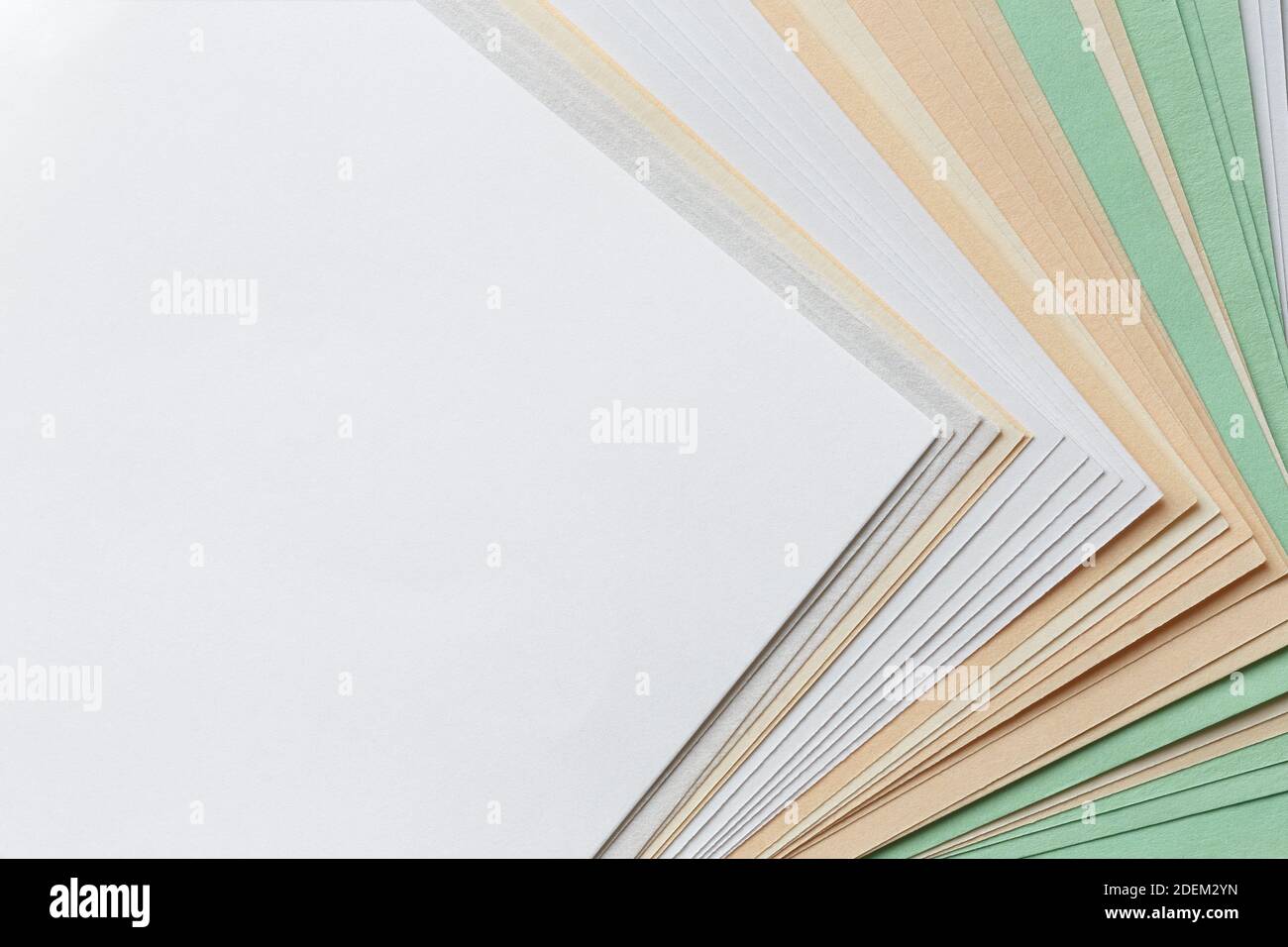 Abstract background of lined with corner pieces of paper for notes, with free space for text Stock Photo