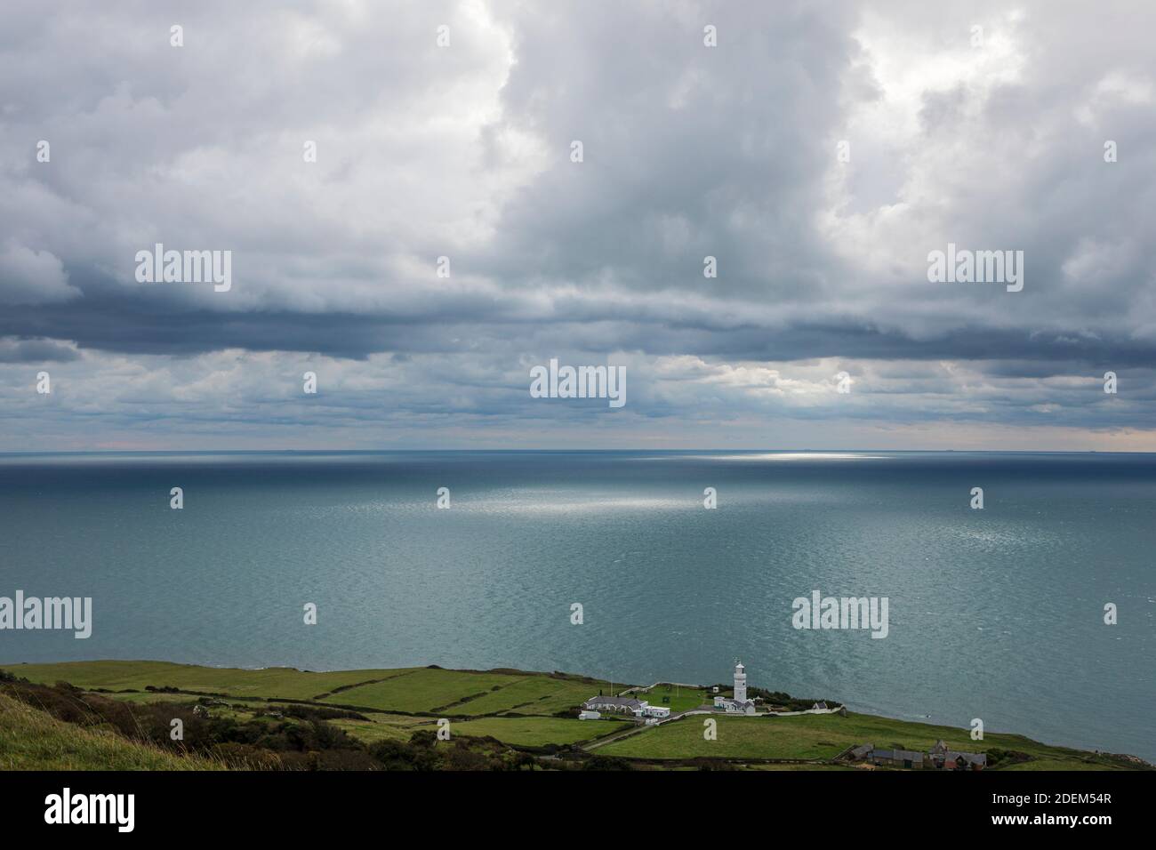 St Catherine's Lighthouse, St Catherine's Point, Isle of Wight Stock Photo