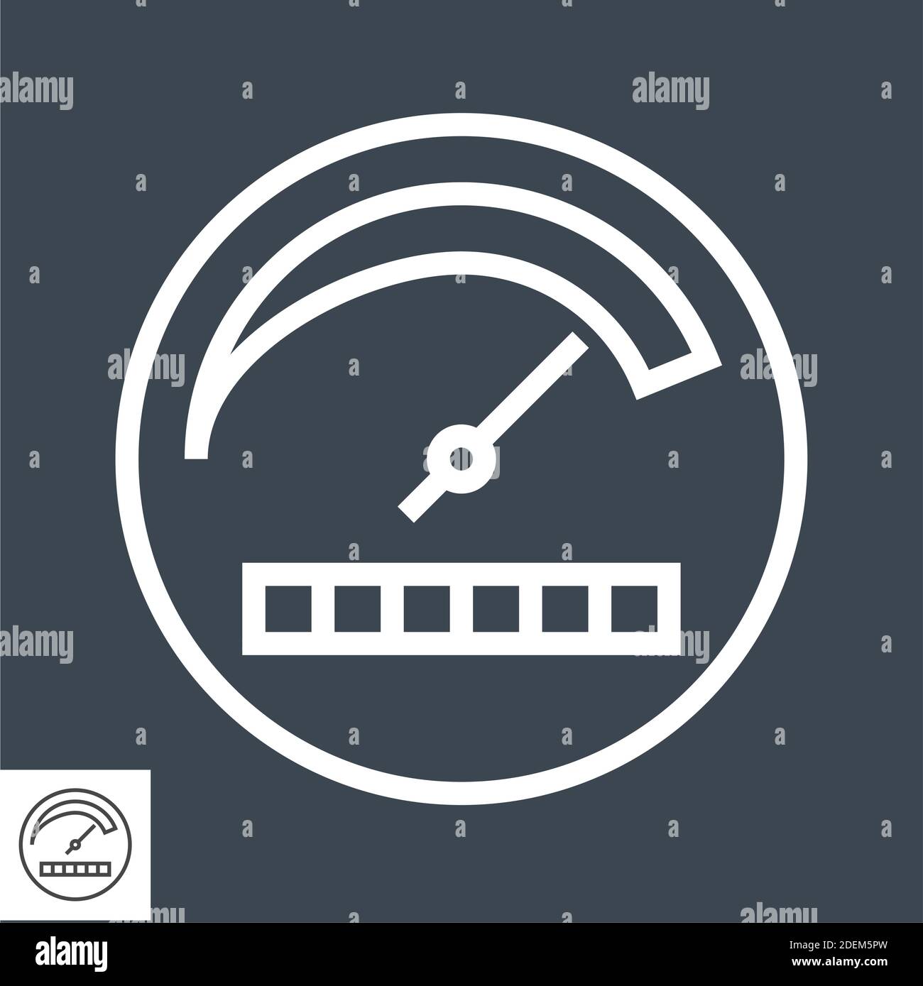 Productivity Thin Line Vector Icon Stock Vector