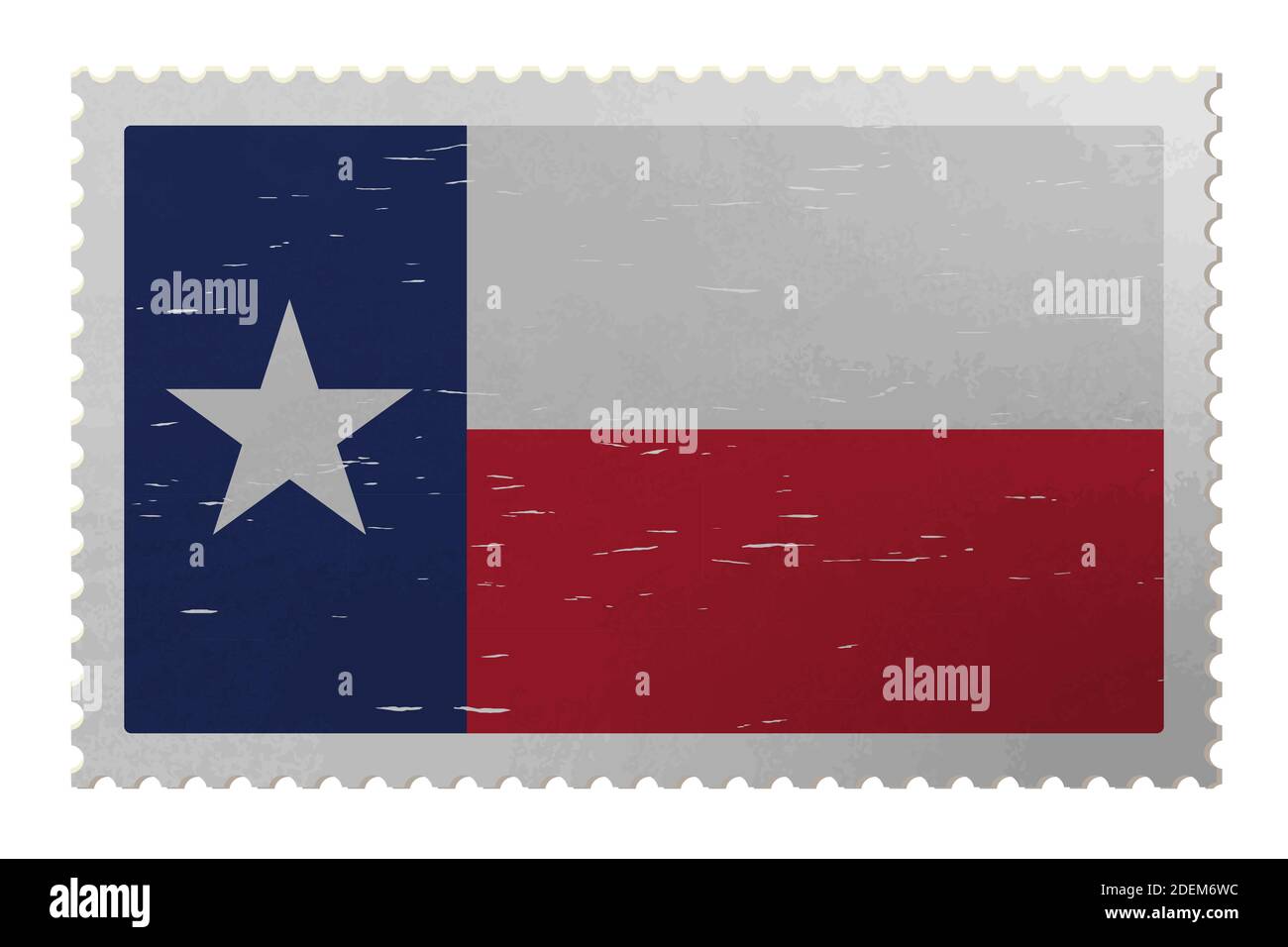 Texas USA flag on old postage stamp, vector Stock Vector Image & Art