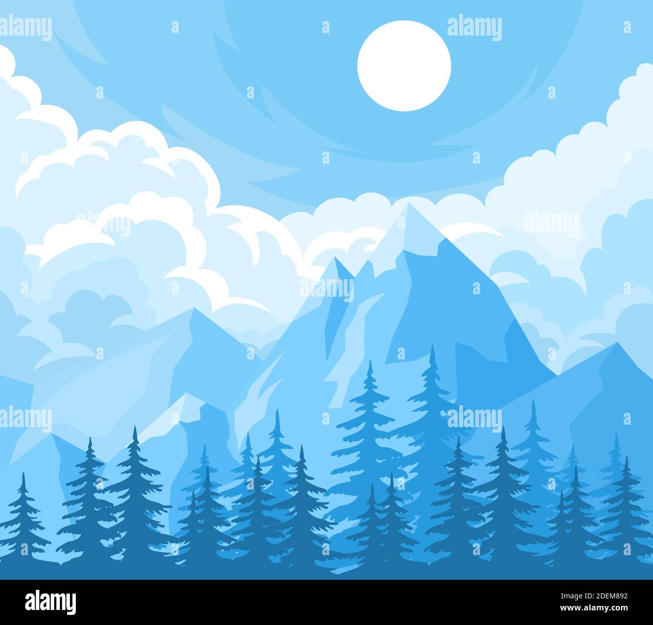 Winter Landscape Background Stock Vector Image & Art - Alamy