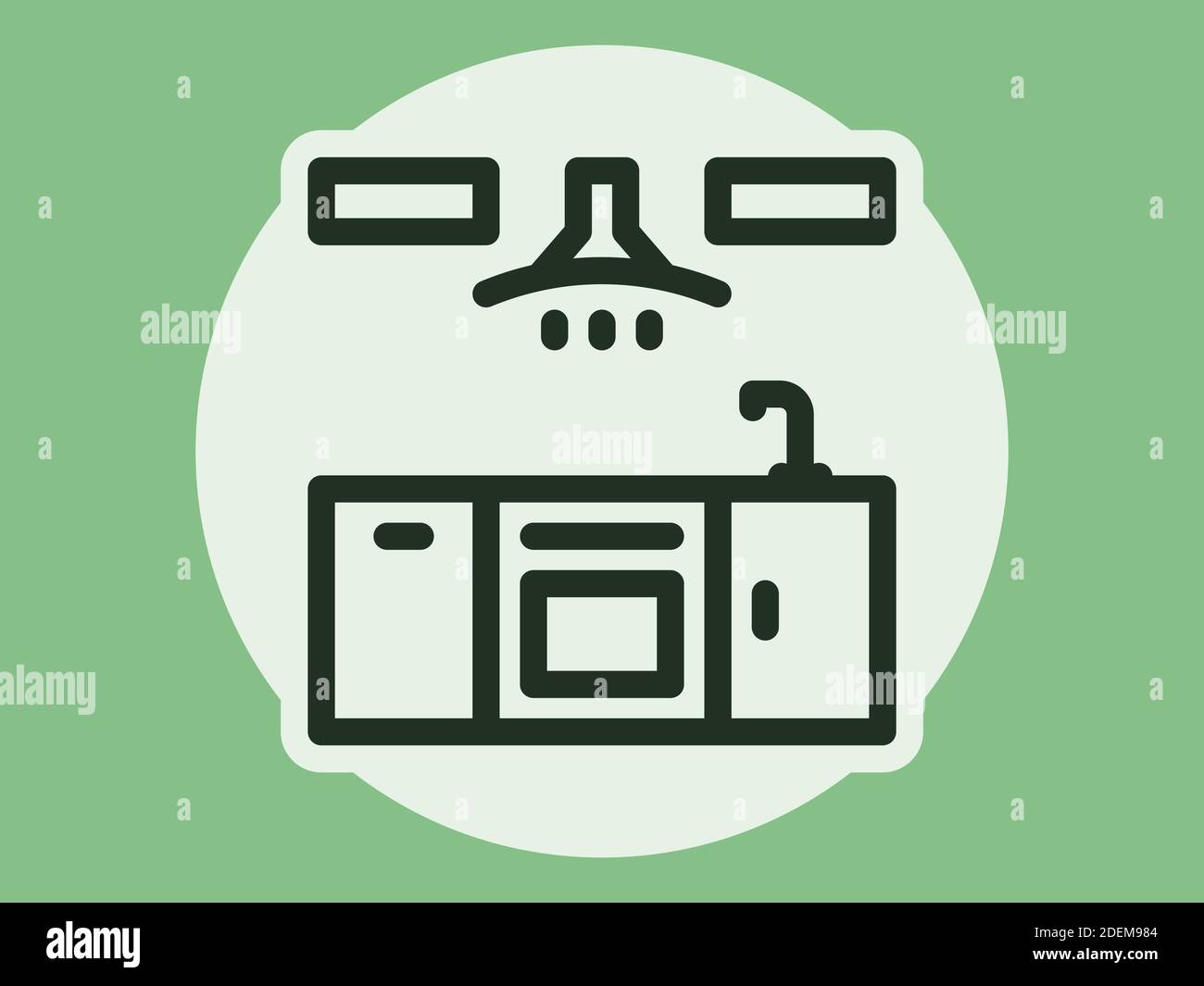 Vector icon. Illustration on a theme Kitchen Stock Vector