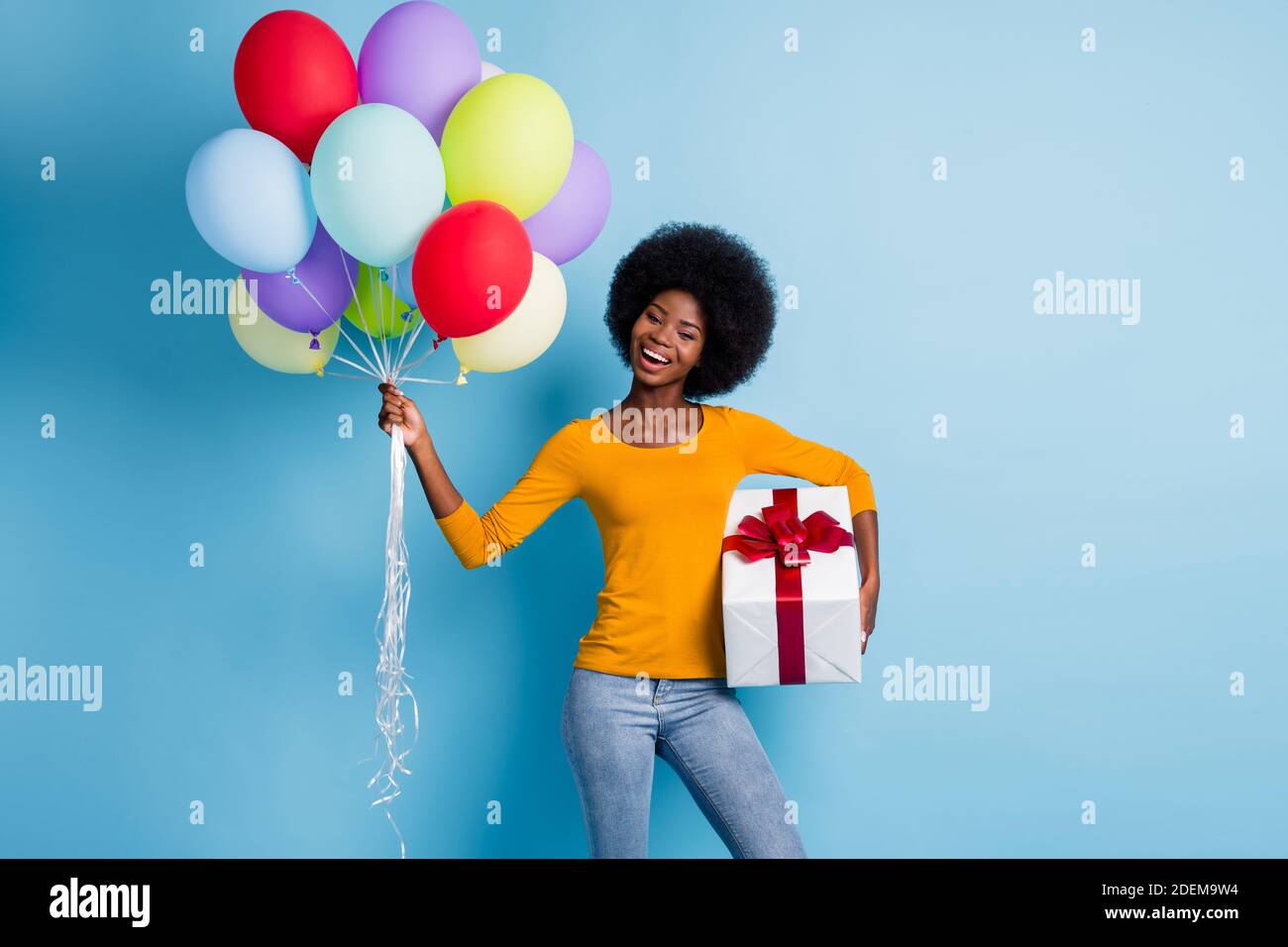 Black student with balloons hi-res stock photography and images - Alamy