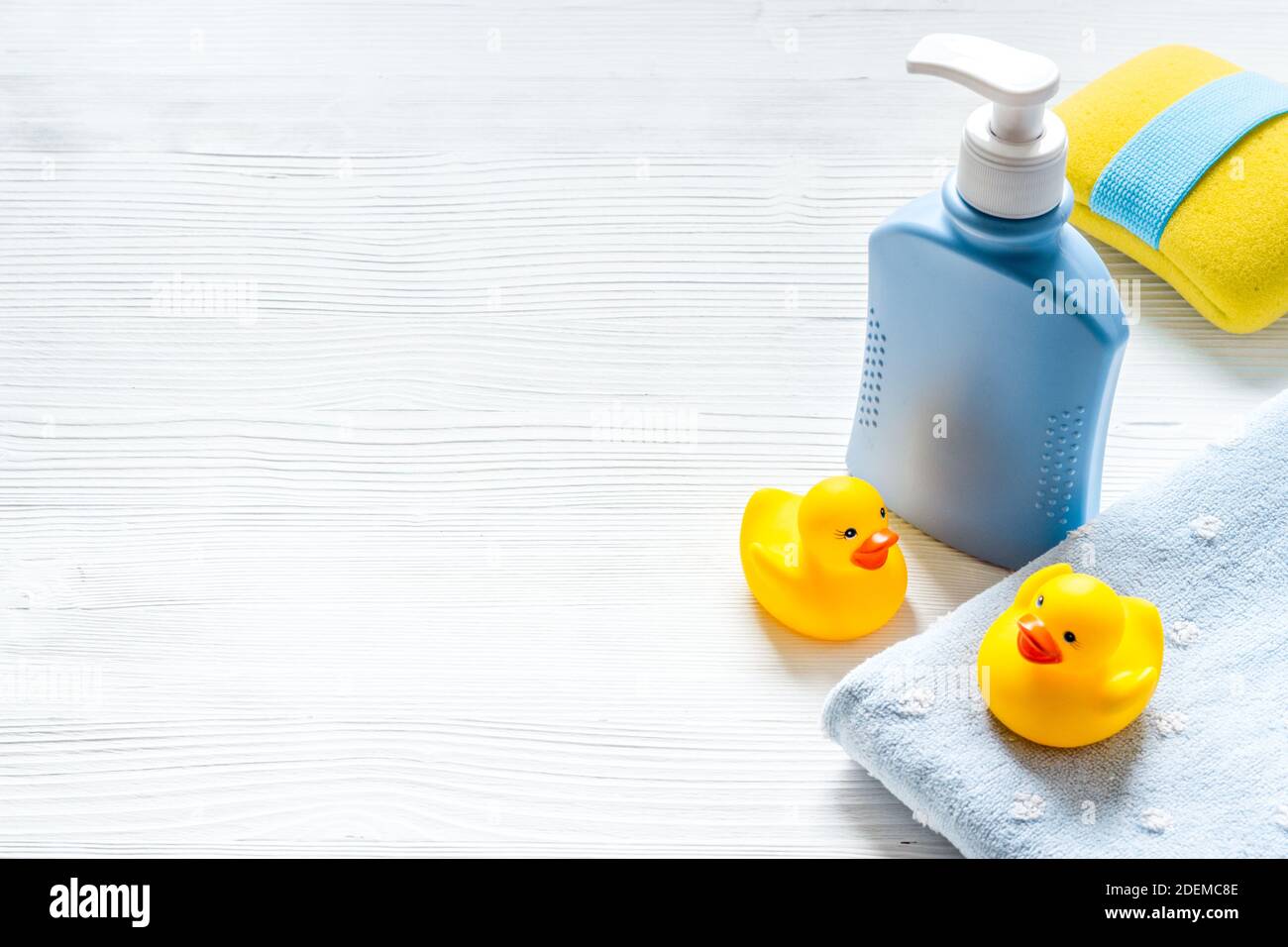 Set of baby care products for bathing and hygiene Stock Photo Alamy