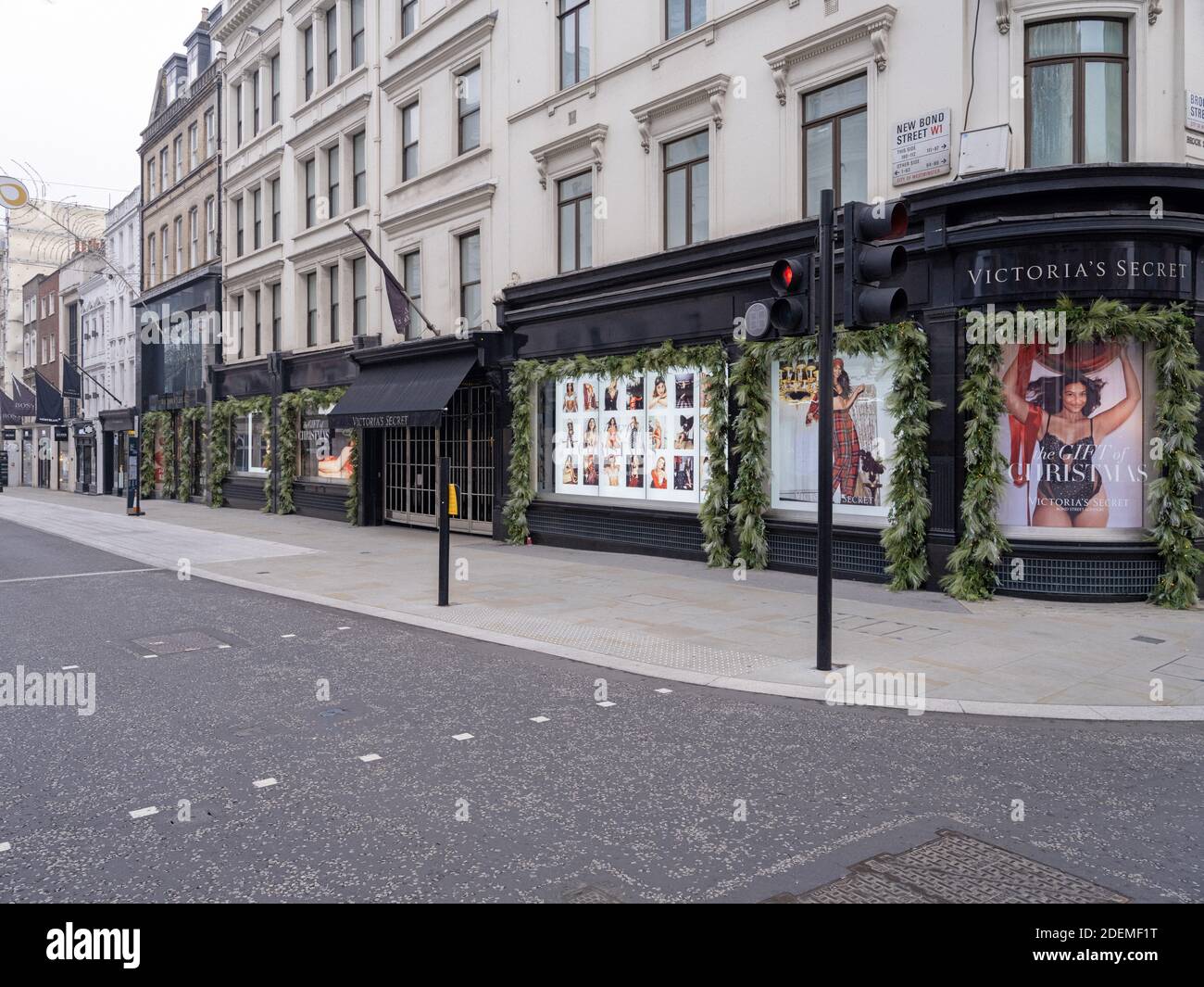 GREAT BRITAIN / England / London / Victoria Secret closed storefront in New Bond Street . Stock Photo