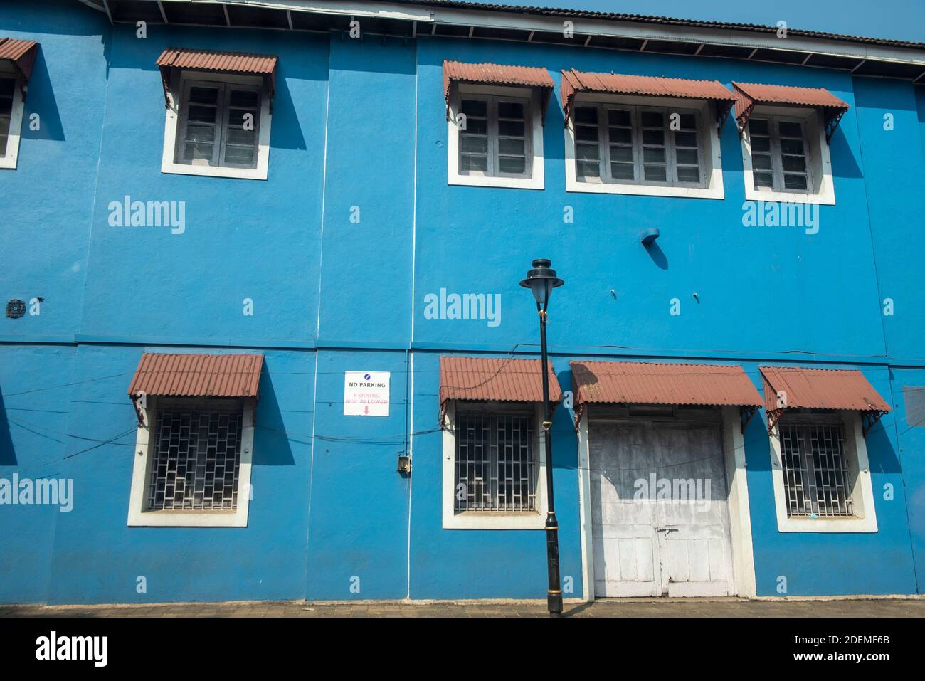 Blue outside colour cheap of indian house