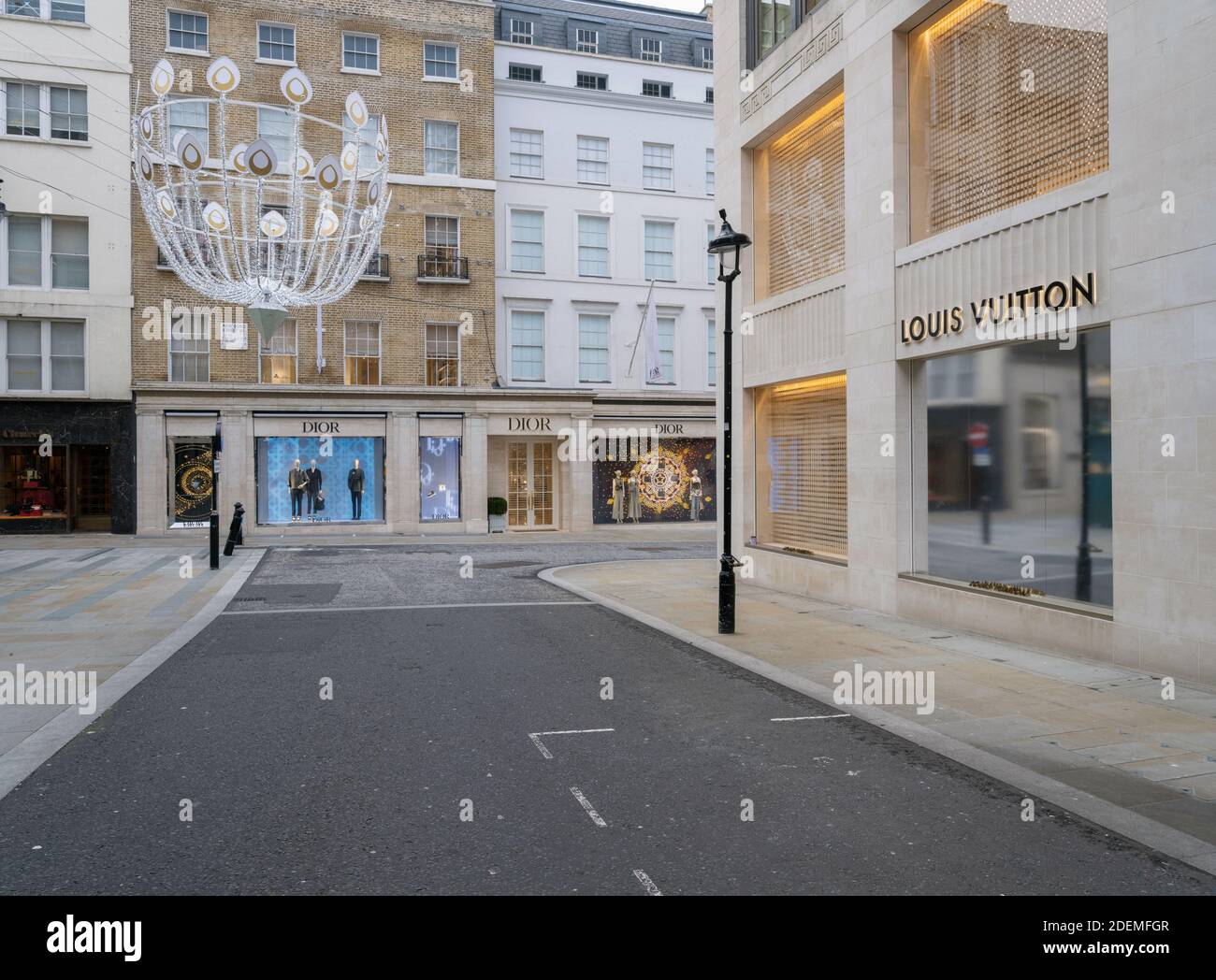 GREAT BRITAIN / England / London / Several storefronts, remain vacant in New Bond Street . Stock Photo