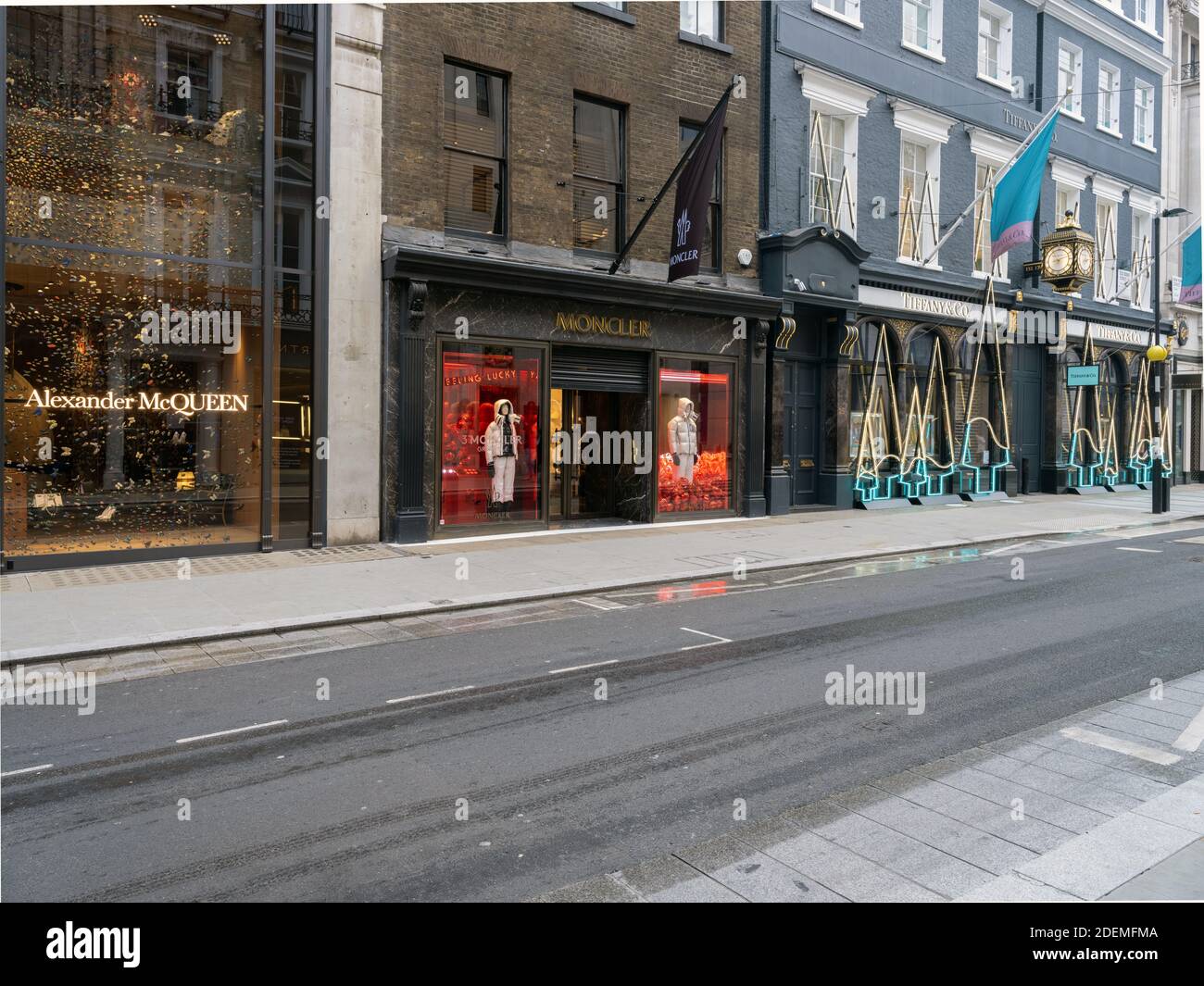 GREAT BRITAIN / England / London /Lockdowns have been a savage blow to many luxury retailers in Old Bond Street . Stock Photo