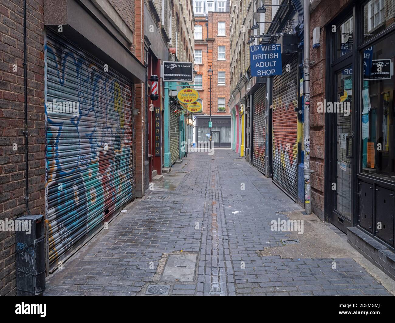 GREAT BRITAIN / England / London /  Soho during coronavirus second lockdown. Stock Photo