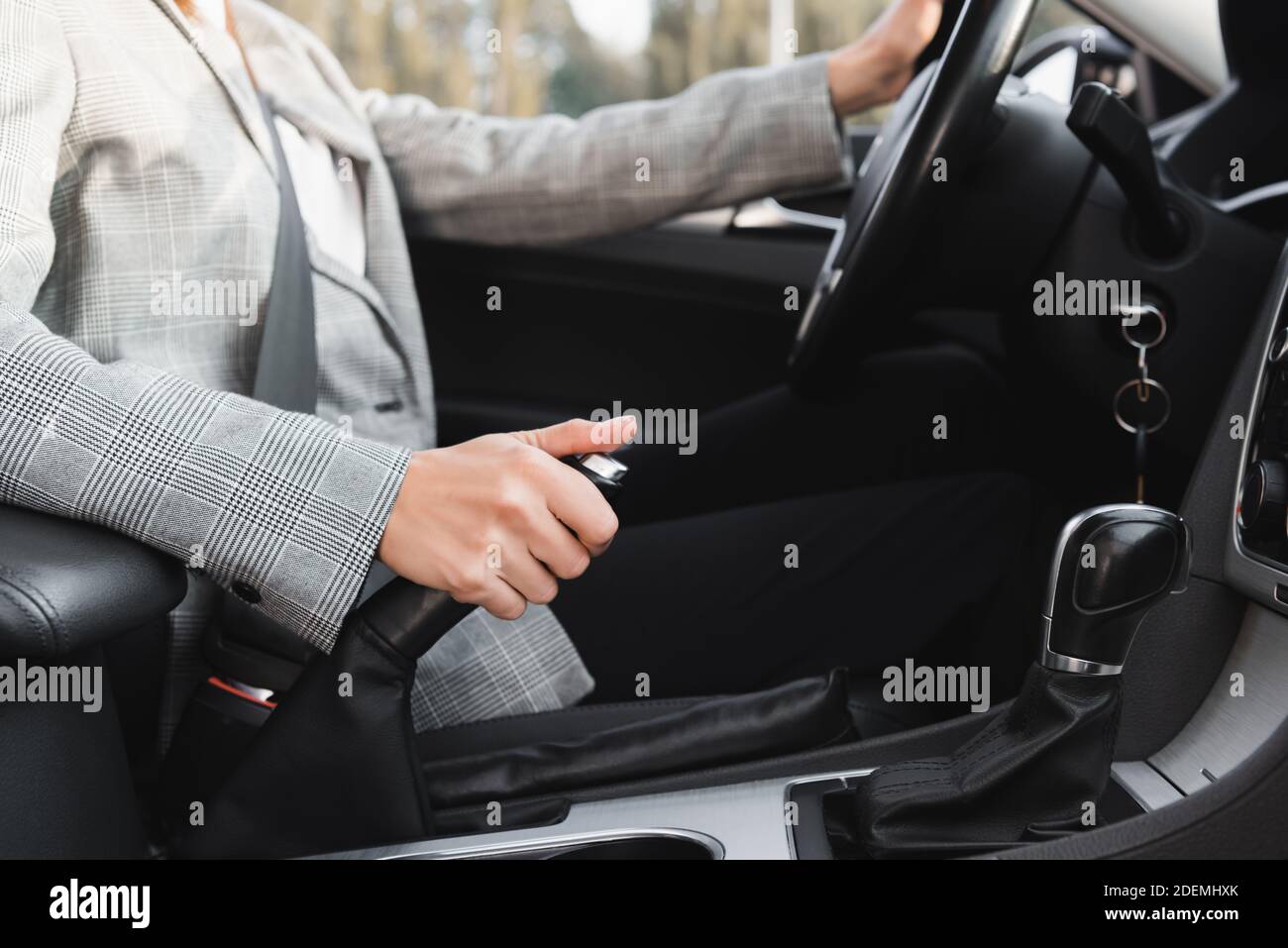 Hand brake lever hires stock photography and images Alamy