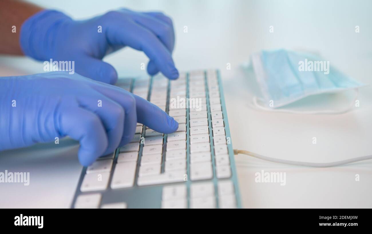 Nurse Typing High Resolution Stock Photography and Images - Alamy