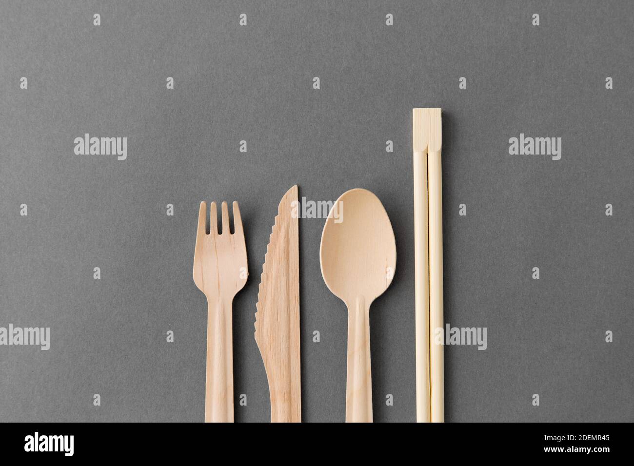 wooden spoon, fork, knife and chopsticks Stock Photo Alamy