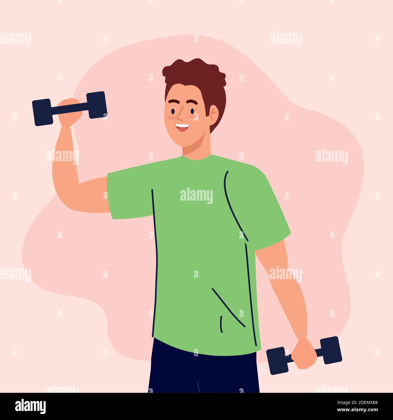 Man lifting weights vector design Stock Vector Image & Art - Alamy