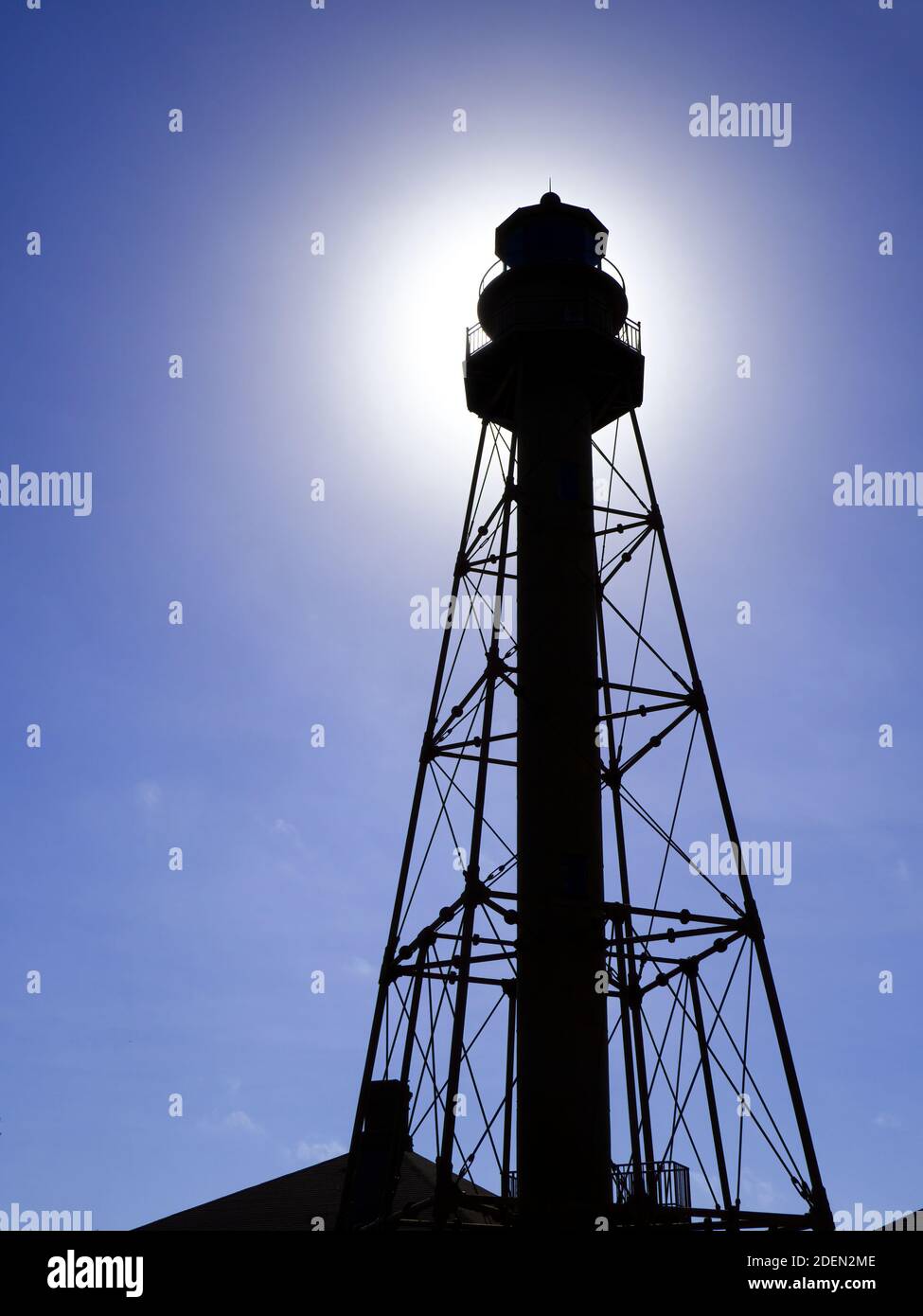 The Sanibel Island Light or Point Ybel Light on Sanibel Island on the Gulf of Mexico in southwest Florida in the Inited States Stock Photo