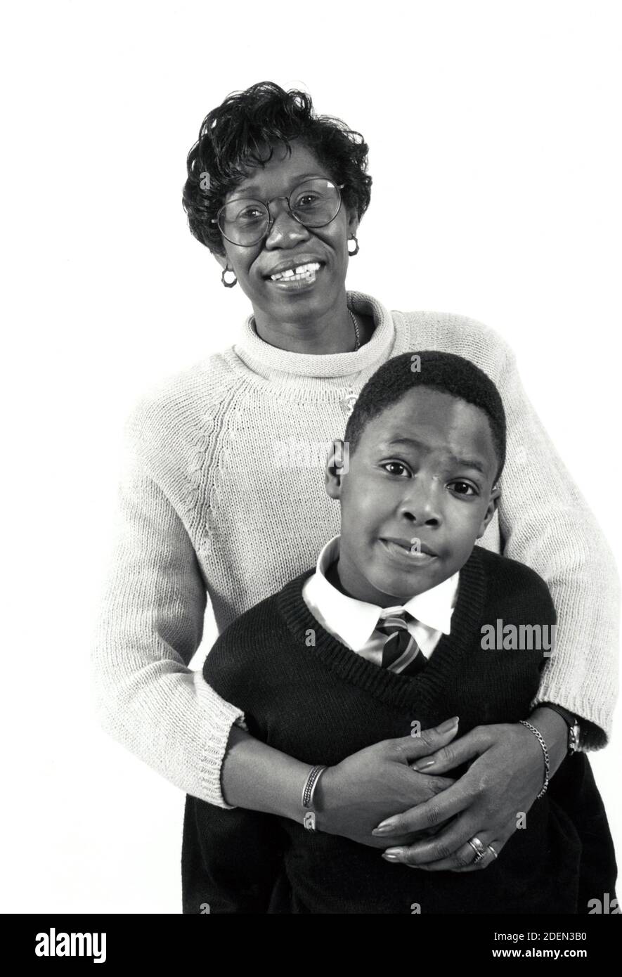 Mother and son UK 1990s UK Stock Photo