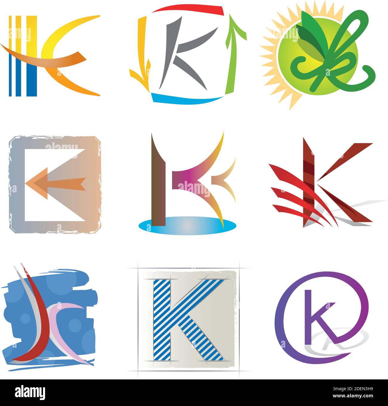 decorative letter k