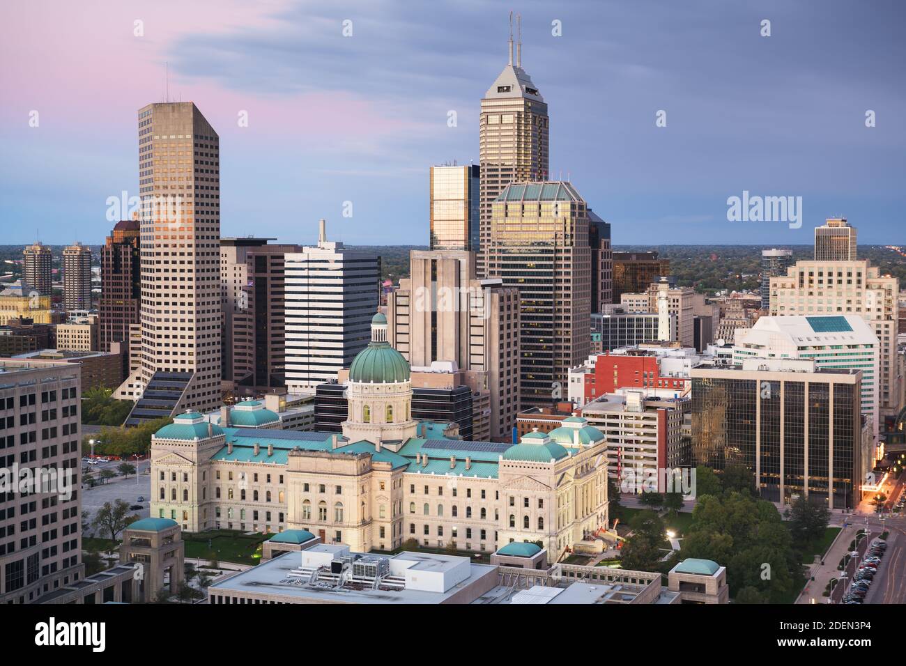 Indiana State Capitol Building in Indianapolis, Indiana, USA. Stock Photo