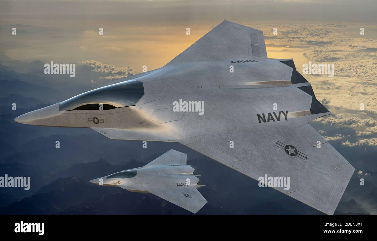 vision of the American 6th generation fighter Stock Photo - Alamy