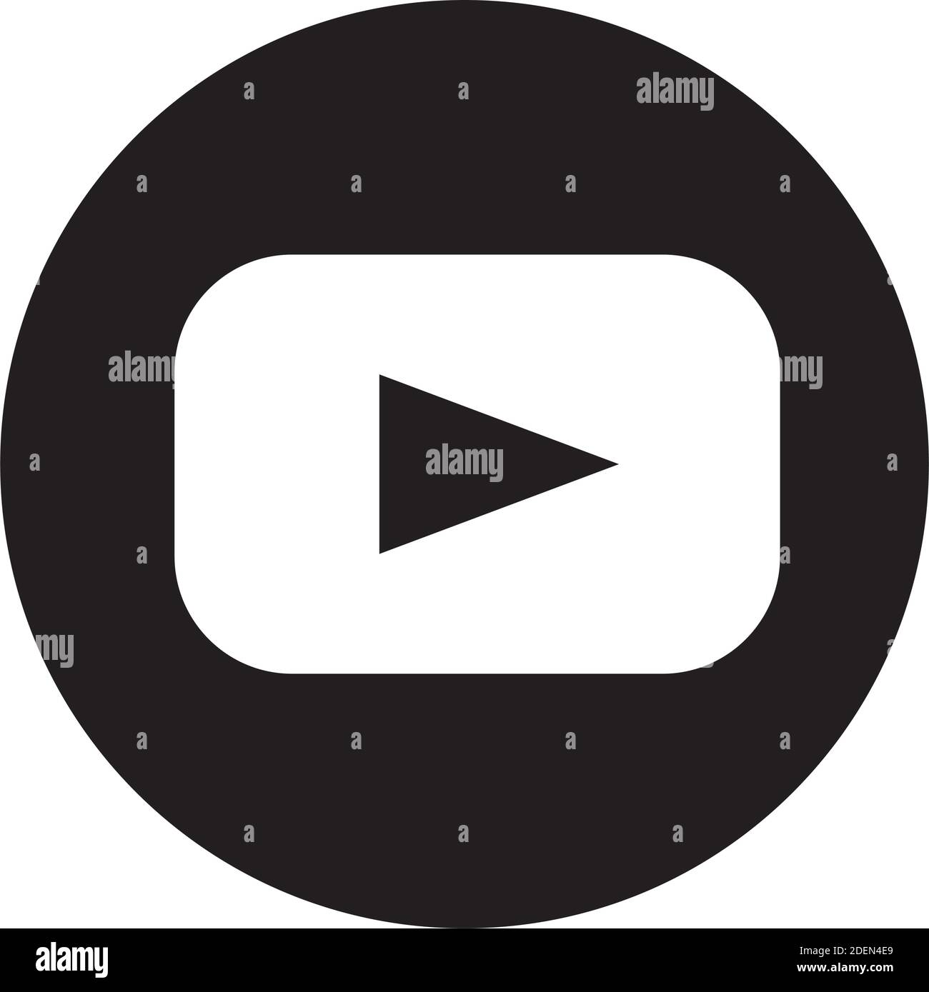 Youtube Icon Black And White Stock Photos Images Alamy