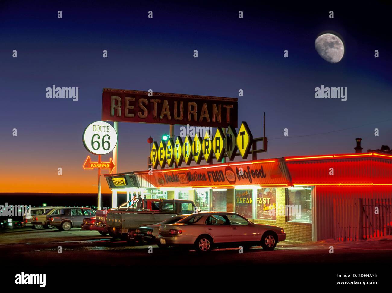 USA, Southwest, New Mexico, Route 66, Santa Rosa, 66 Restaurant ...