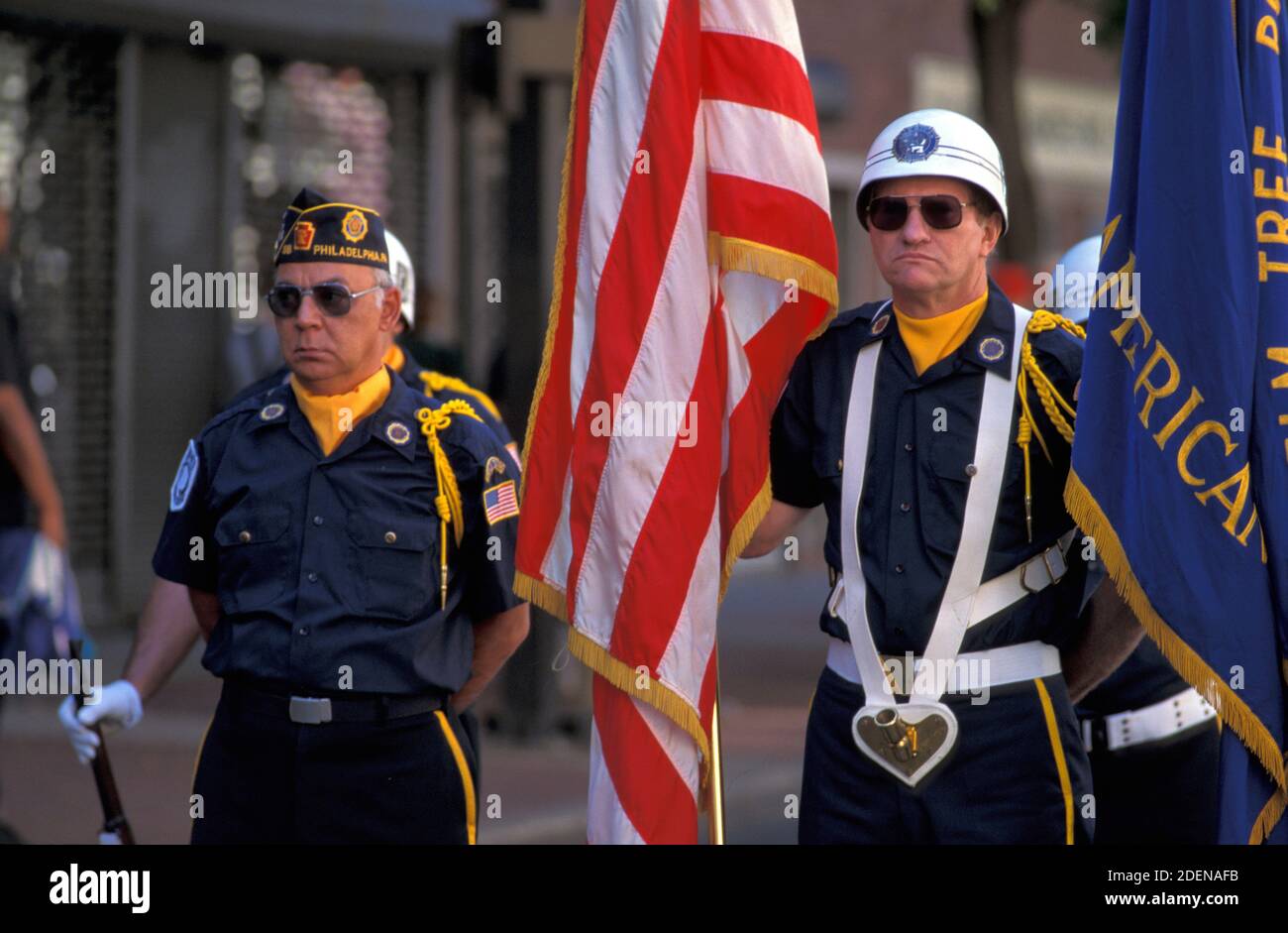 USA, East Coast, Pennsylvania, Philadelphia, Memorial Day, parade Stock
