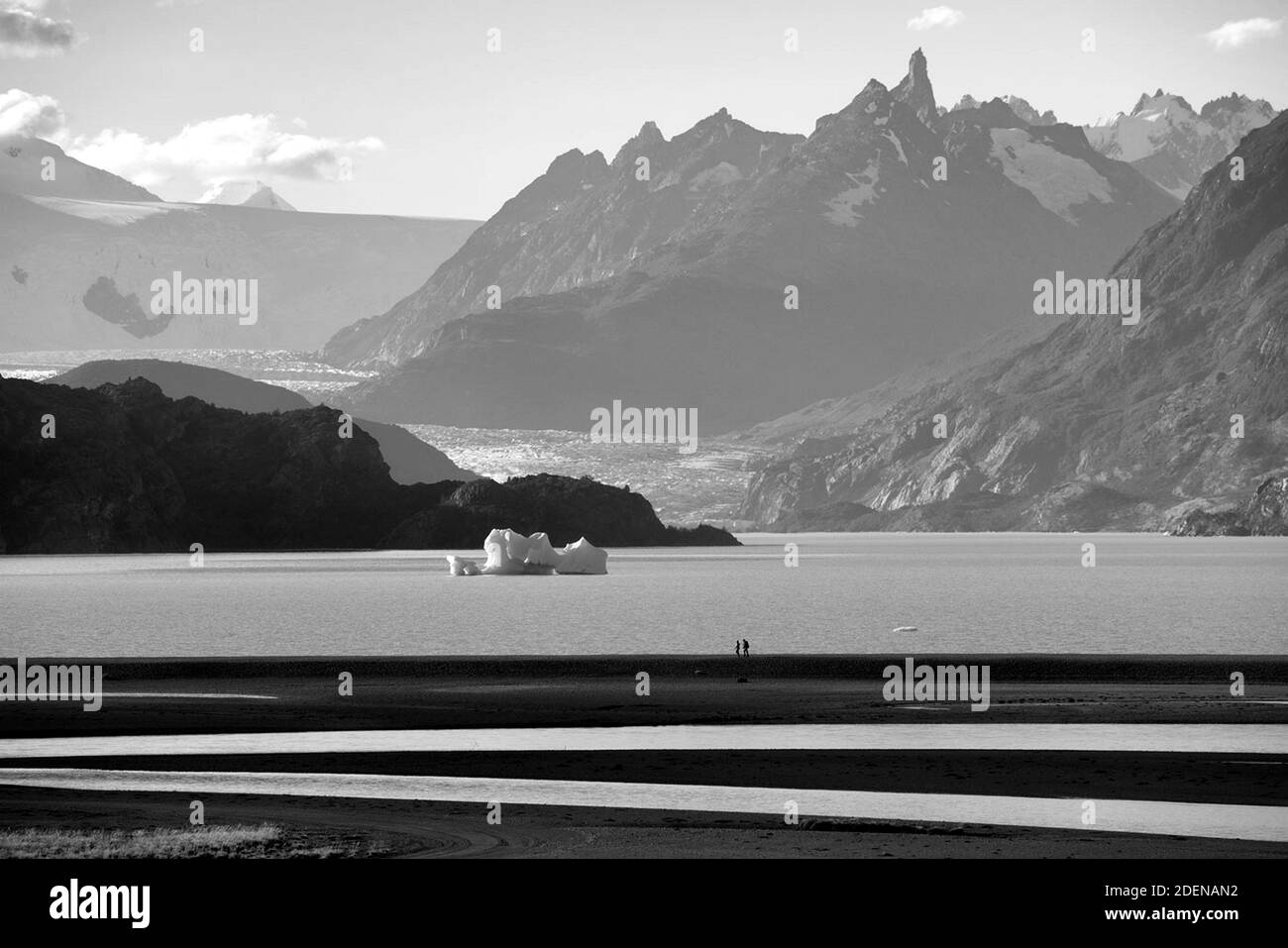 South America, Chile, Andes, Patagonia, Torres del Paine, UNESCO World Heritage, National Park, Lago Grey Stock Photo