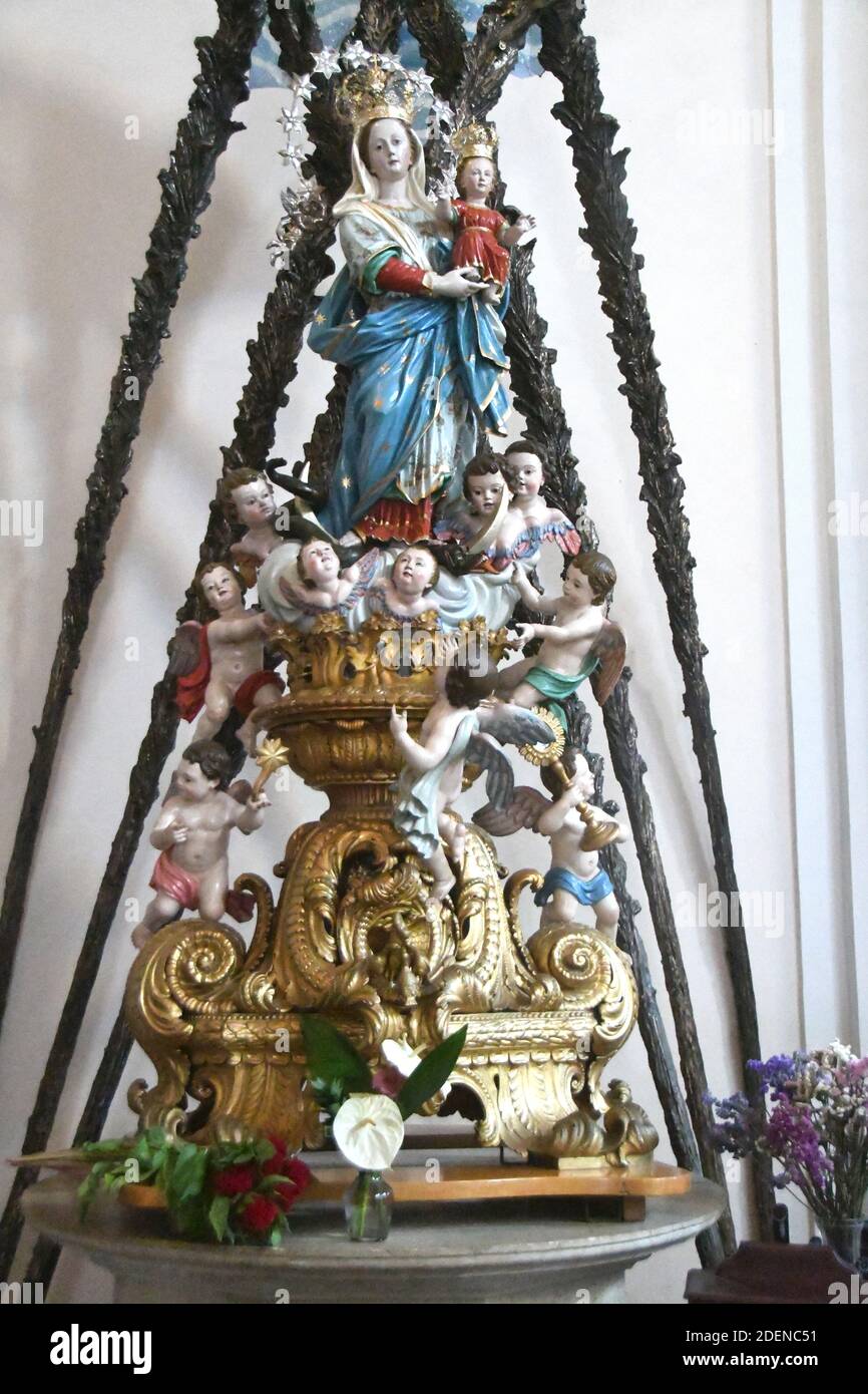 Bivongi RC - Chiesa di Mamma Nostra - Effigy of the SS Madonna Mamma Nostra- Credit Giuseppe Andidero Stock Photo