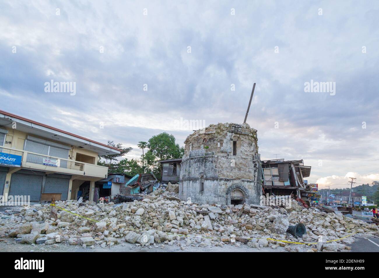 Church damage due to earthquake in Bohol, Philippines Stock Photo Alamy