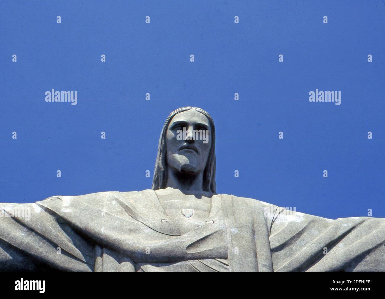Rio de Janeiro, Brasil. The statue of Chist the Redeemeri (scanned from ...