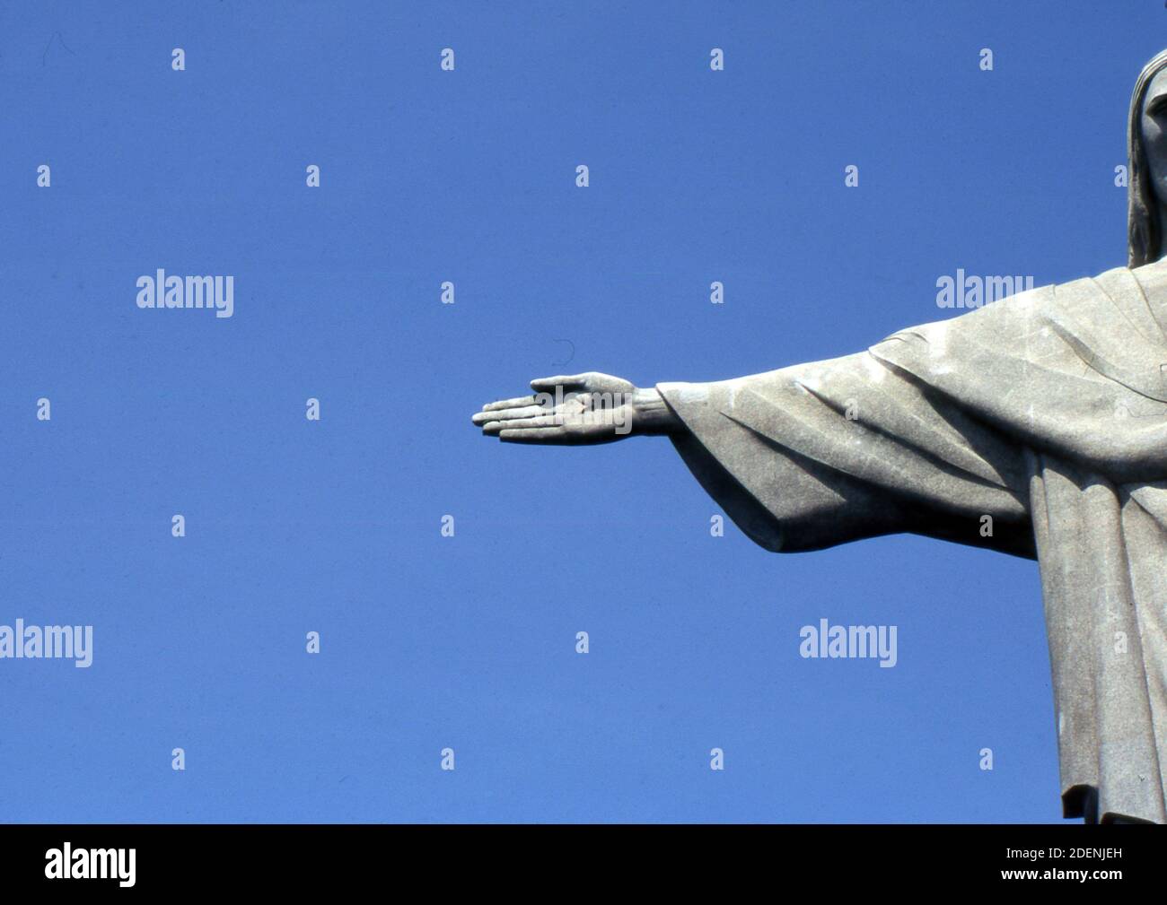 Rio de Janeiro, Brasil. The statue of Chist the Redeemeri (scanned from ...