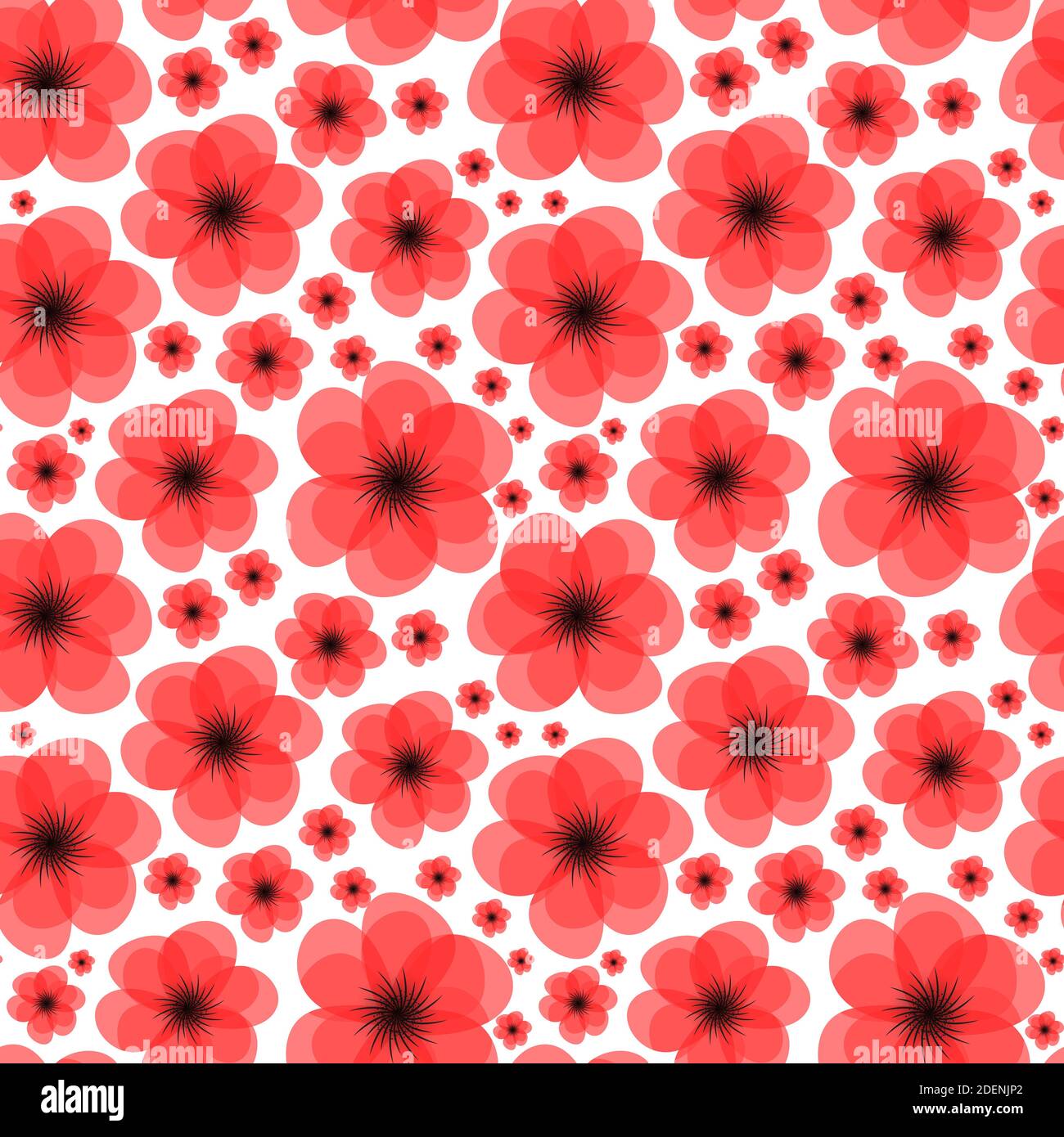 Floral Seamless Pattern Background Illustration Stock Photo - Alamy