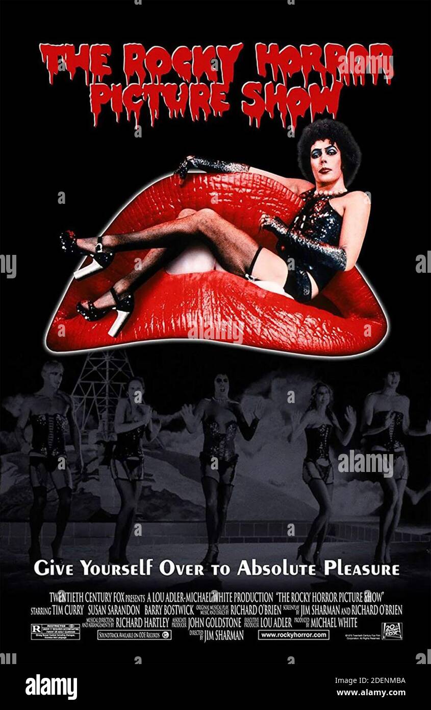 THE ROCKY HORROR PICTURE SHOW Poster for the 1975 20th Century Fox film Stock Photo