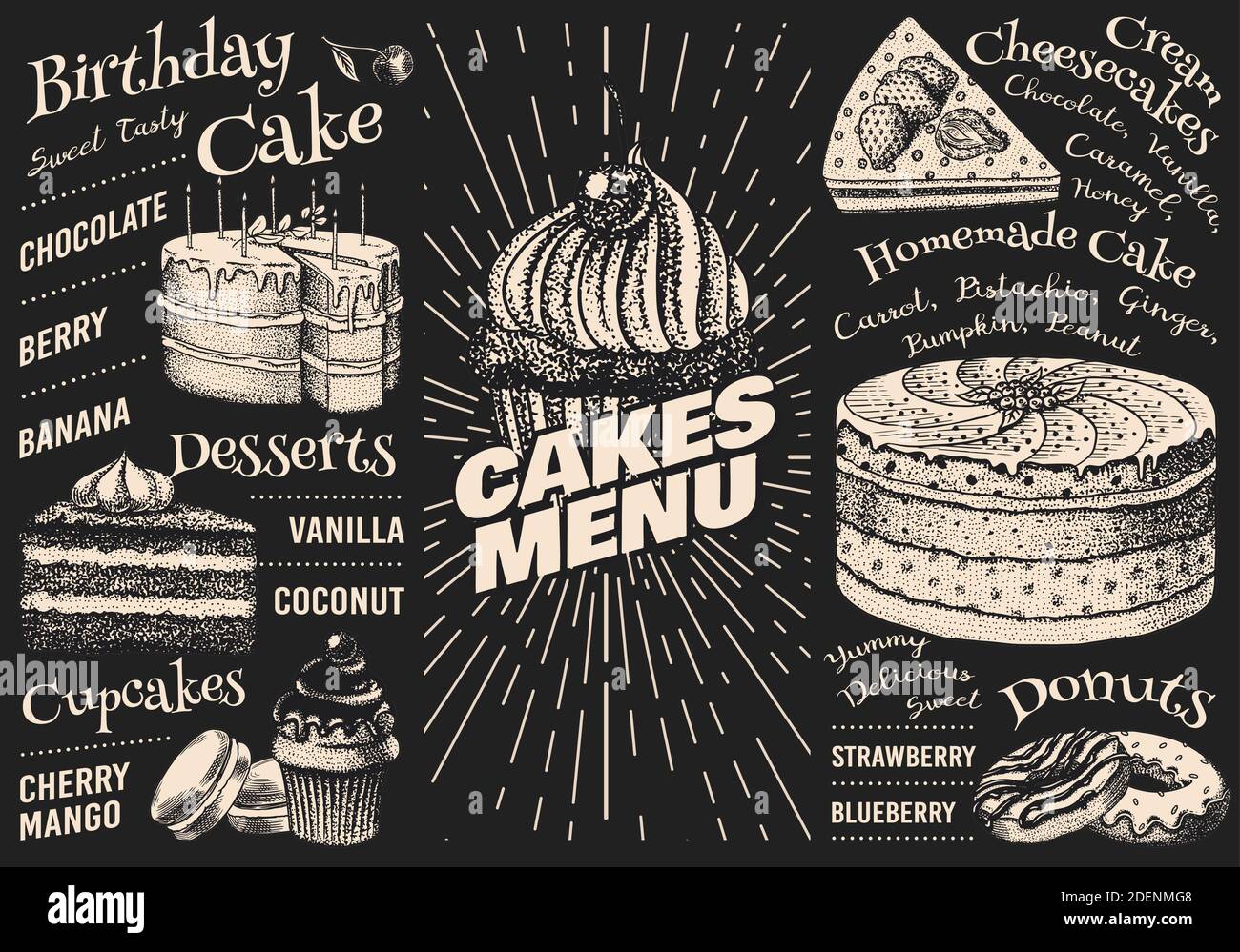Cake Menu Hand Drawn Bakery Product Sweet Food On Chalkboard Vintage Donut Macaroon Engraved Sketch Vector Illustration For A Banner Of A Cafe Stock Vector Image Art Alamy Cake Menu Hand Drawn Bakery Product Sweet Food On Chalkboard Vintage Donut Macaroon Engraved Sketch Vector Illustration For A Banner Of A Cafe Stock Vector Image Art Alamy