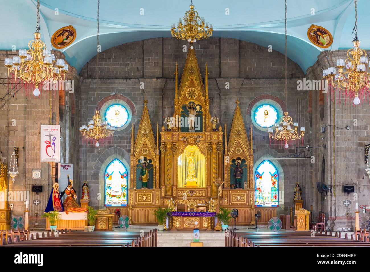 Interior of Naic Church in Cavite, Philippines Stock Photo Alamy