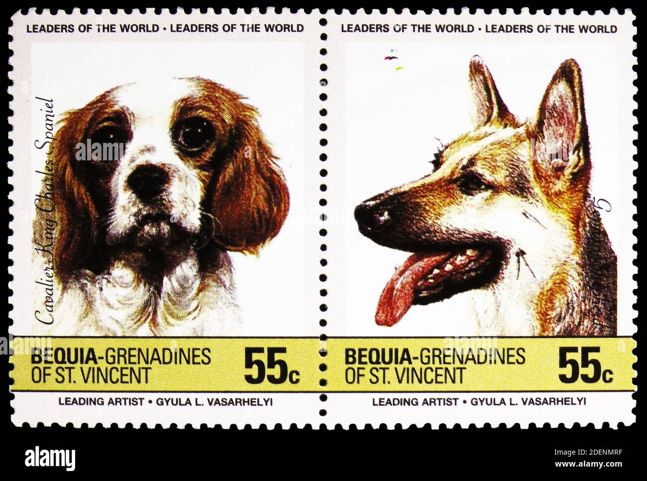 MOSCOW, RUSSIA JUNE 28, 2020 Two postage stamps printed in Saint