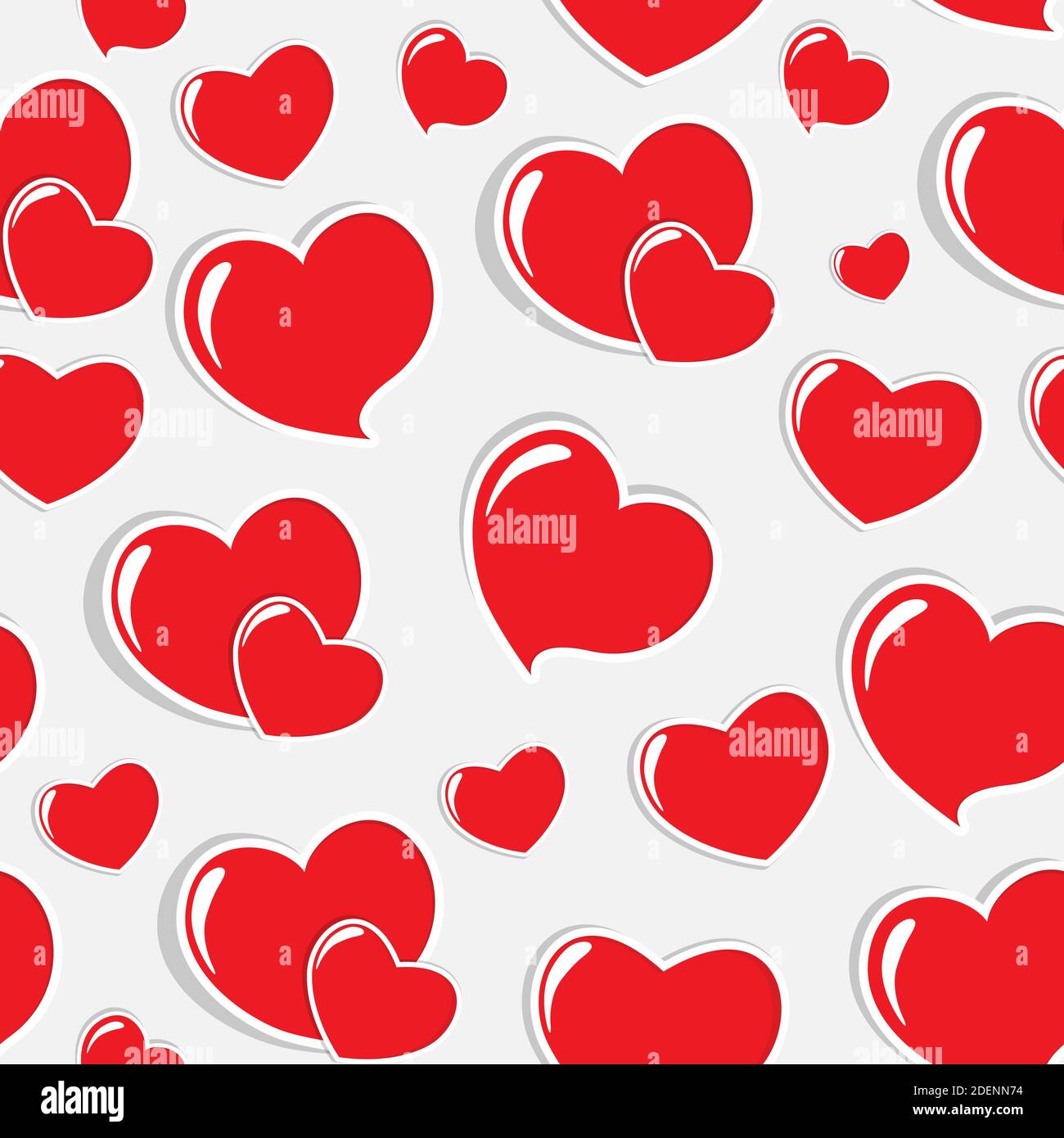 Heart Love Seamless Pattern Background Illustration Stock Photo - Alamy