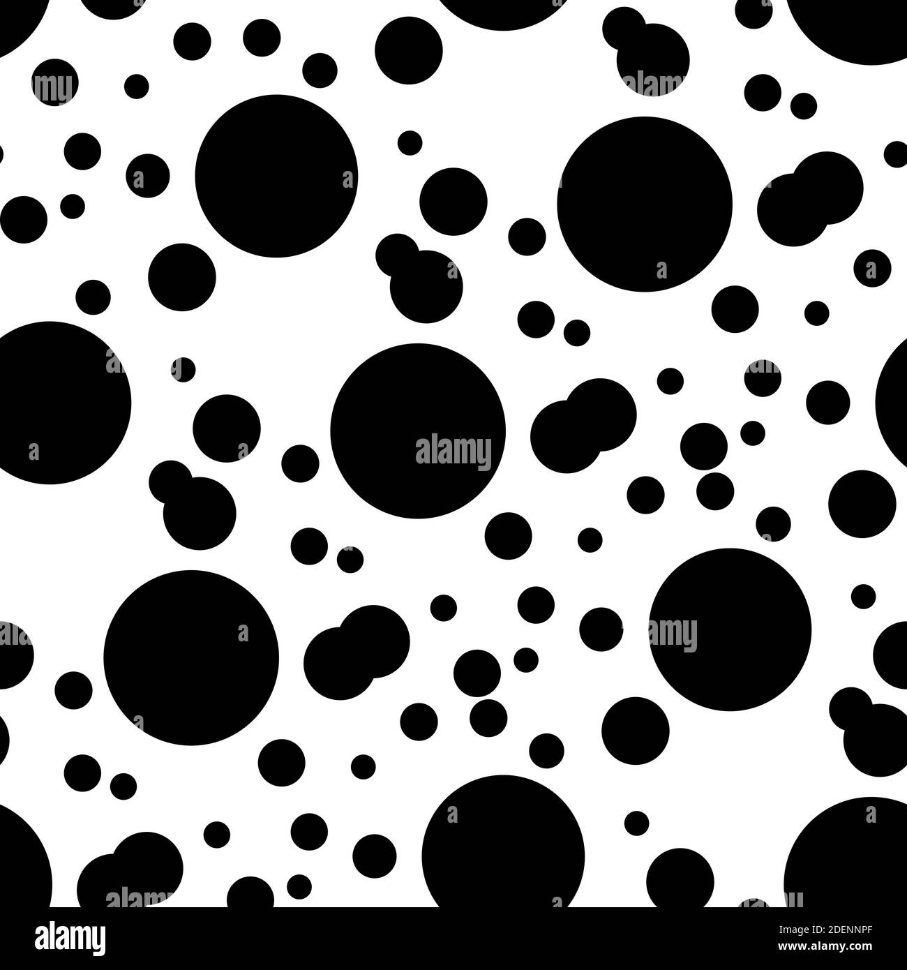 Seamless pattern of colorful dots and geometric circle on modern white ...
