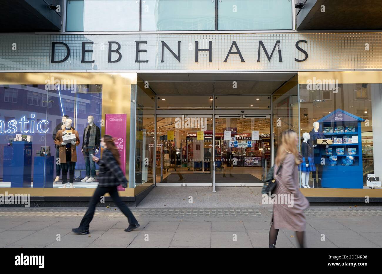 debenhams department store oxford street Stock Photo