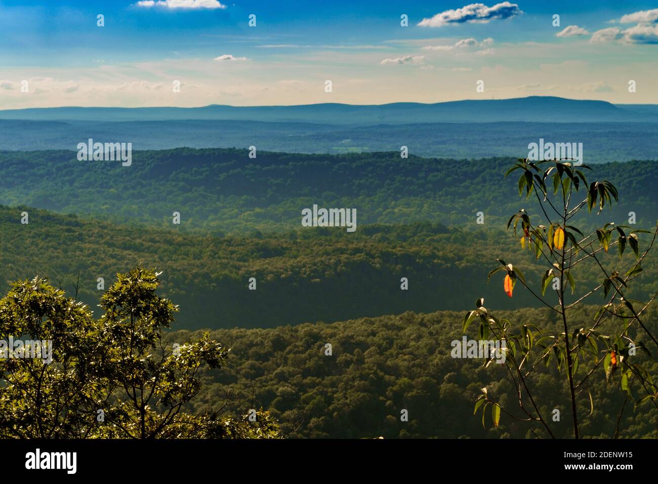 View of Mt. Minsi from the top of Mount Tammany near the Delaware Water Gap Stock Photo Alamy